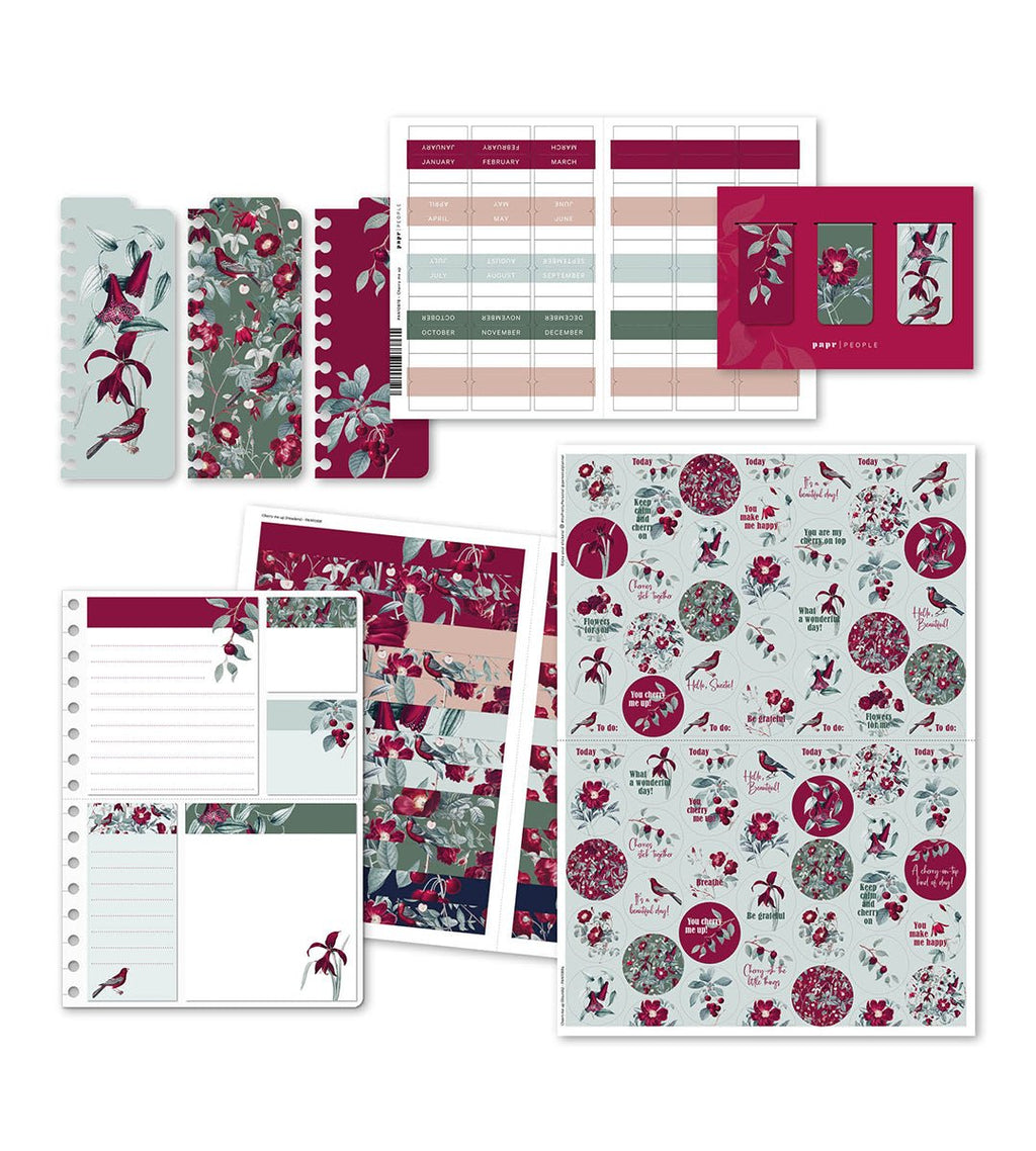 Kit - Cherry me up till almanacka - storlek A5, A4 - Personal Planner