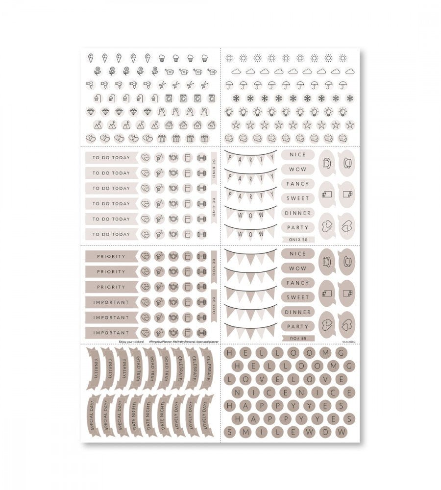 Kit - Lists & Letters till almanacka - Personal Planner
