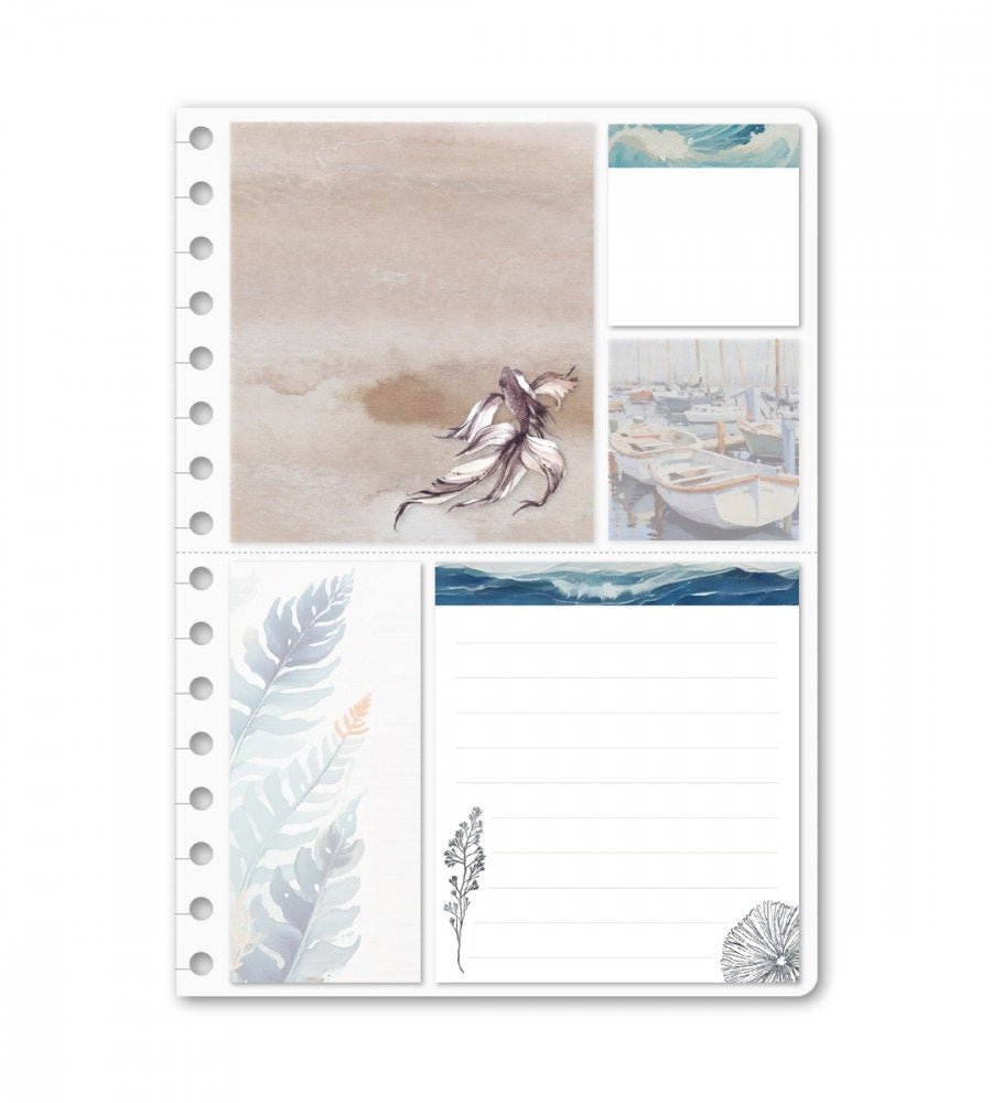 Kit - Ocean Stories till almanacka - storlek A5, A4 - Personal Planner