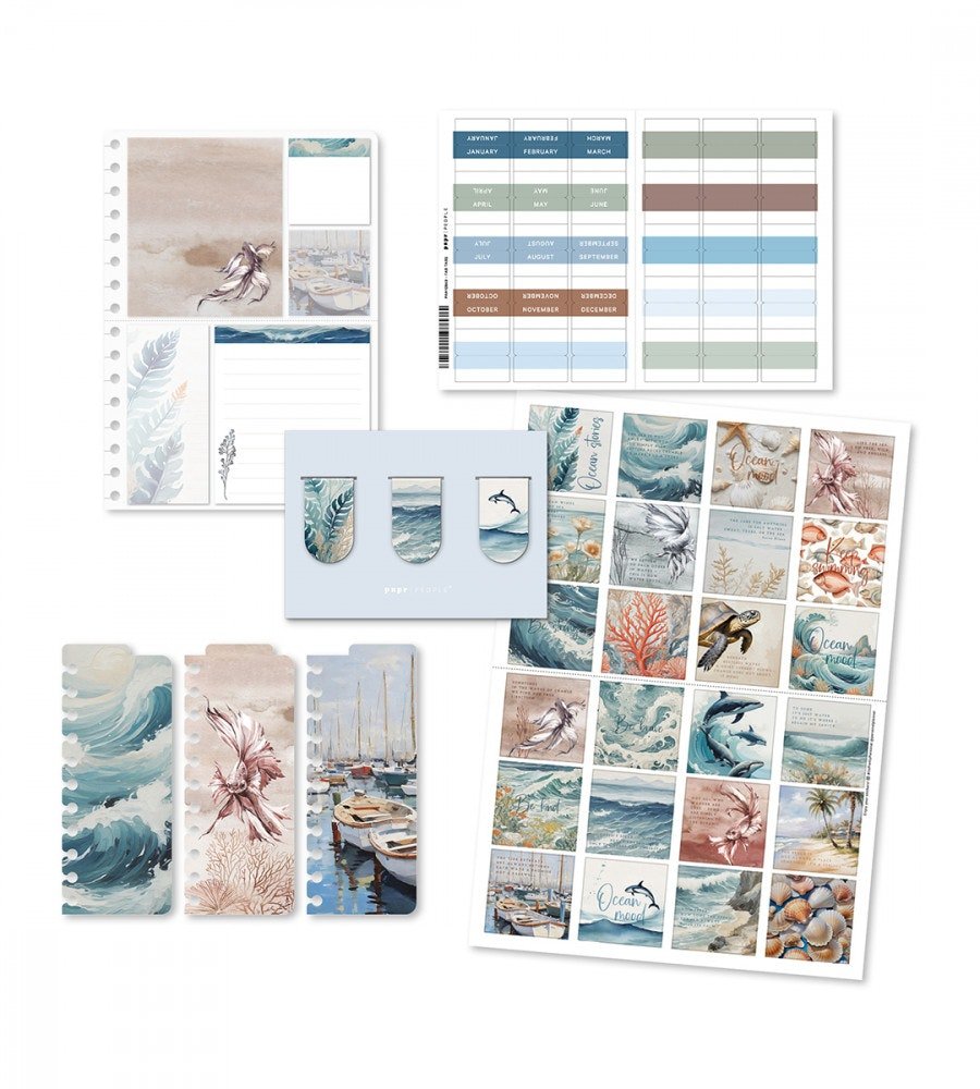 Kit - Ocean Stories till almanacka - storlek A5, A4 - Personal Planner