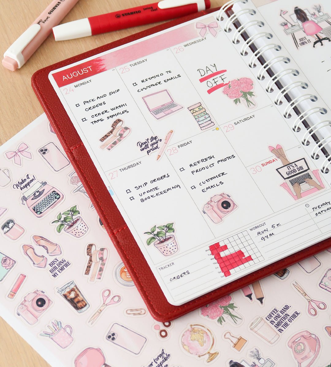 Klistermärken - Blush & Bossy - Personal Planner