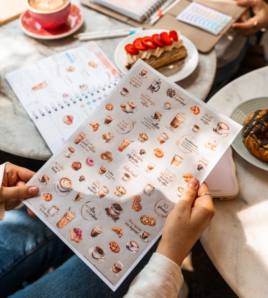 Klistermärken - Coffee Crush - Personal Planner