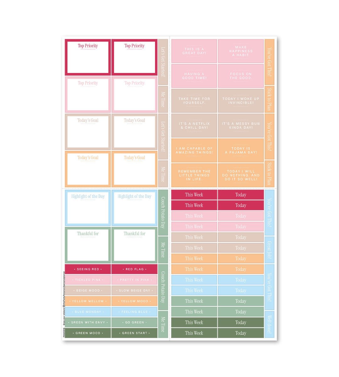 Klistermärken - Stick to me 10-pack - Personal Planner