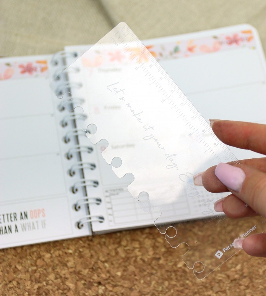 Linjal - Linjal till almanacka - storlek Liten(A6), Mellan, Stor - Personal Planner