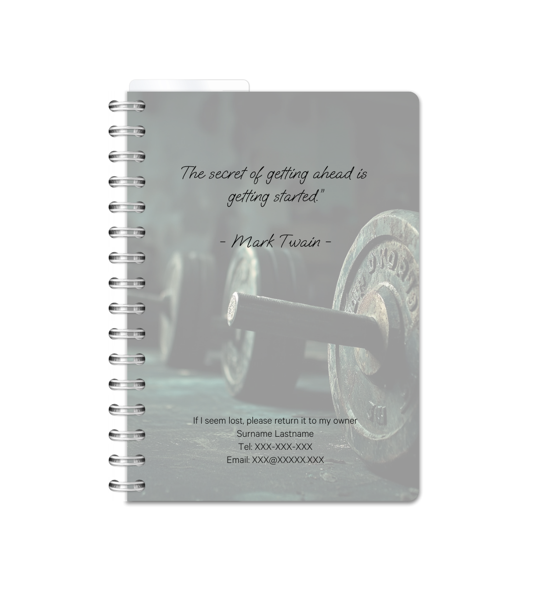 Workout Journal – Spiral Binding A5