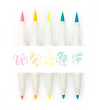 Överstrykningspenna - Zebra Mildliner Brush - 5-pack - Personal Planner