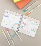 Överstrykningspenna - Zebra Mildliner Brush - 5-pack - Personal Planner
