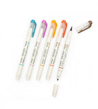 Överstrykningspenna - Zebra Mildliner Brush - 5-pack - Personal Planner