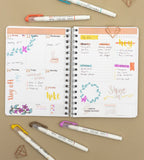 Överstrykningspenna - Zebra Mildliner Brush - 5-pack - Personal Planner