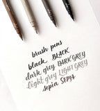 Penselpenna - Uni Pin Brush 4-pack - Personal Planner