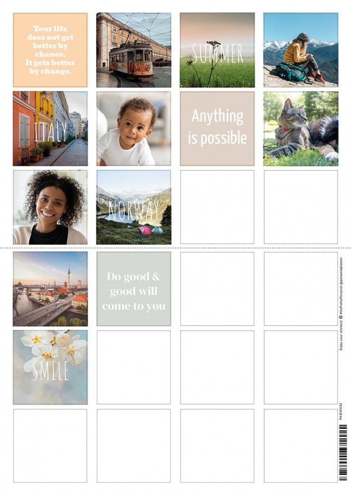 Personliga klistermärken - foto & text - Personal Planner