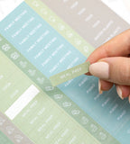 Personliga klistermärken - Text & symboler - Personal Planner