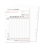 Refill Pages - Budget Planner Detailed 12 Pack for Organiser - Size A5 - Personal Planner