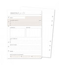 Refill Pages - Monthly Goals 12 Pack for Organiser - Size A5 - Personal Planner