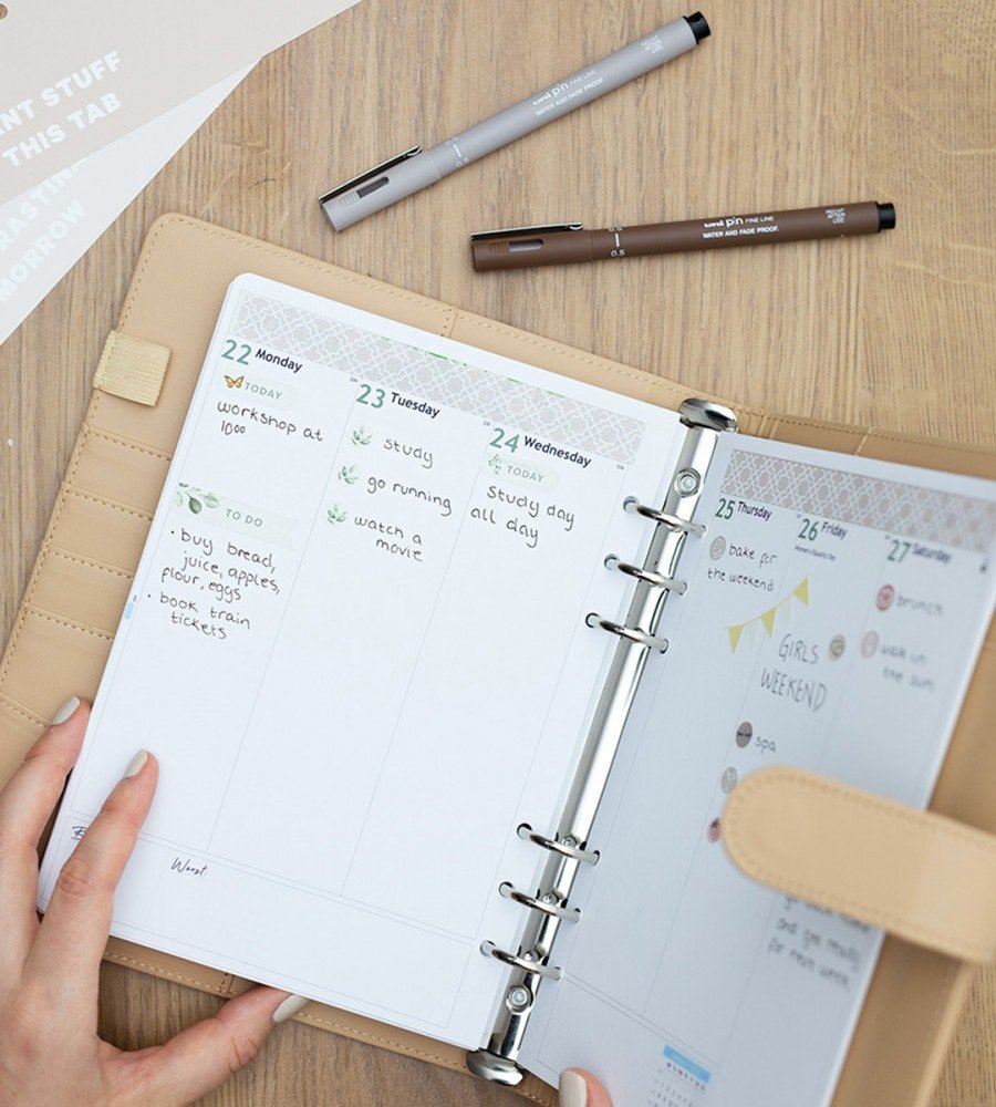 Ringpärm - Systemkalender A5 slät - Personal Planner