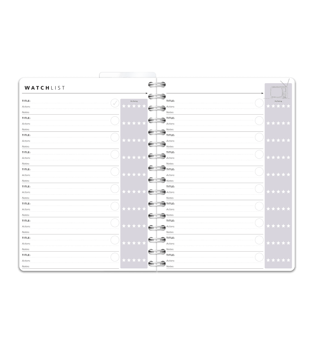Spiralbindning A5 - Bullet Journal - Personal Planner