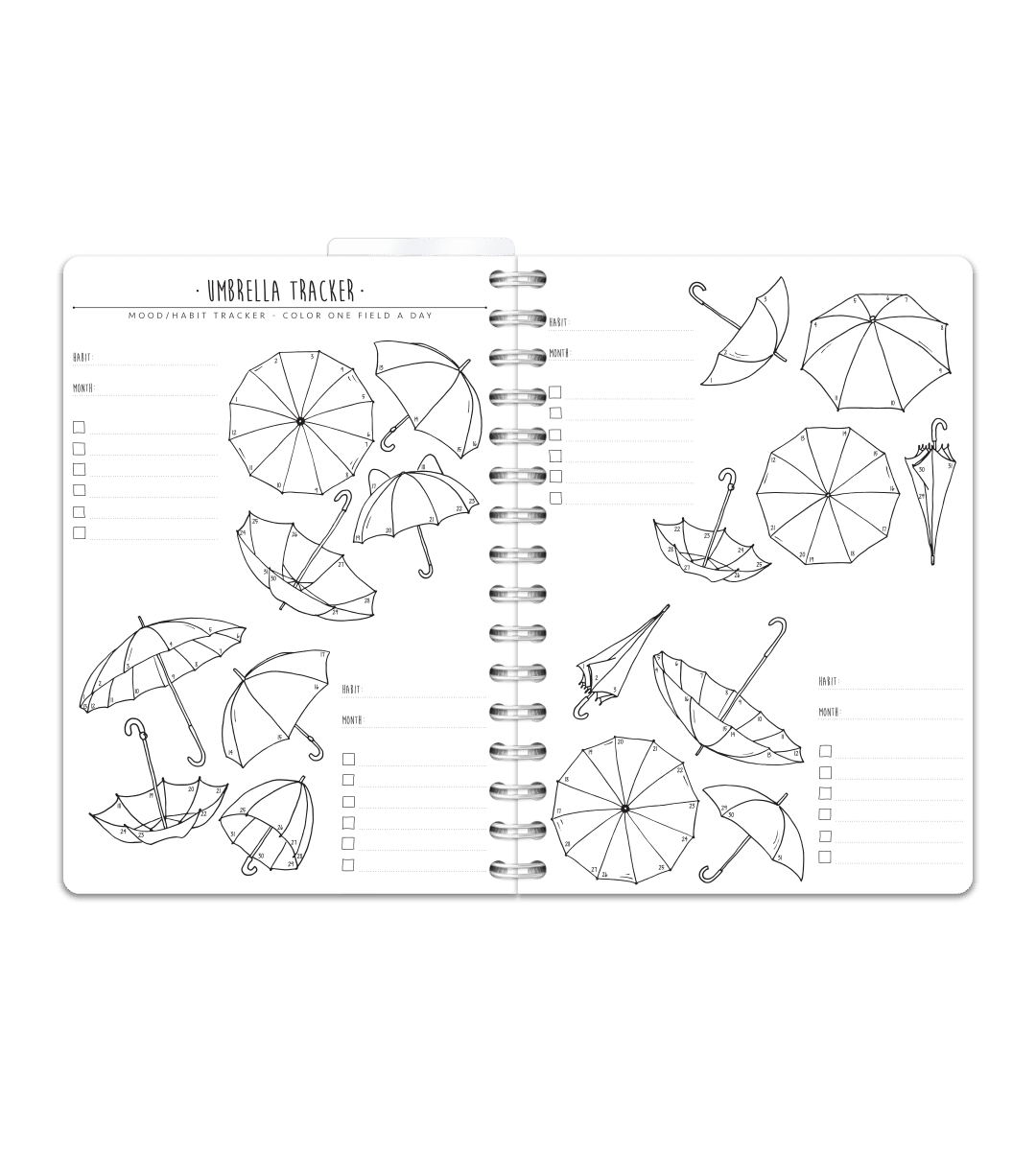 Spiralbindning A5 - Bullet Journal - Personal Planner