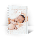 Spiralbindning A5 - Dopgästbok - Personal Planner
