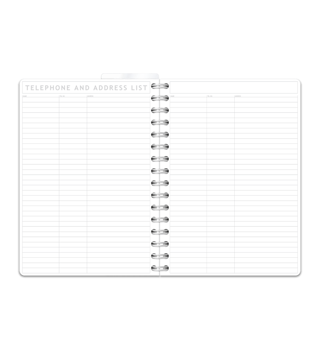 Spiralbindning A5 - Gästbok - Personal Planner