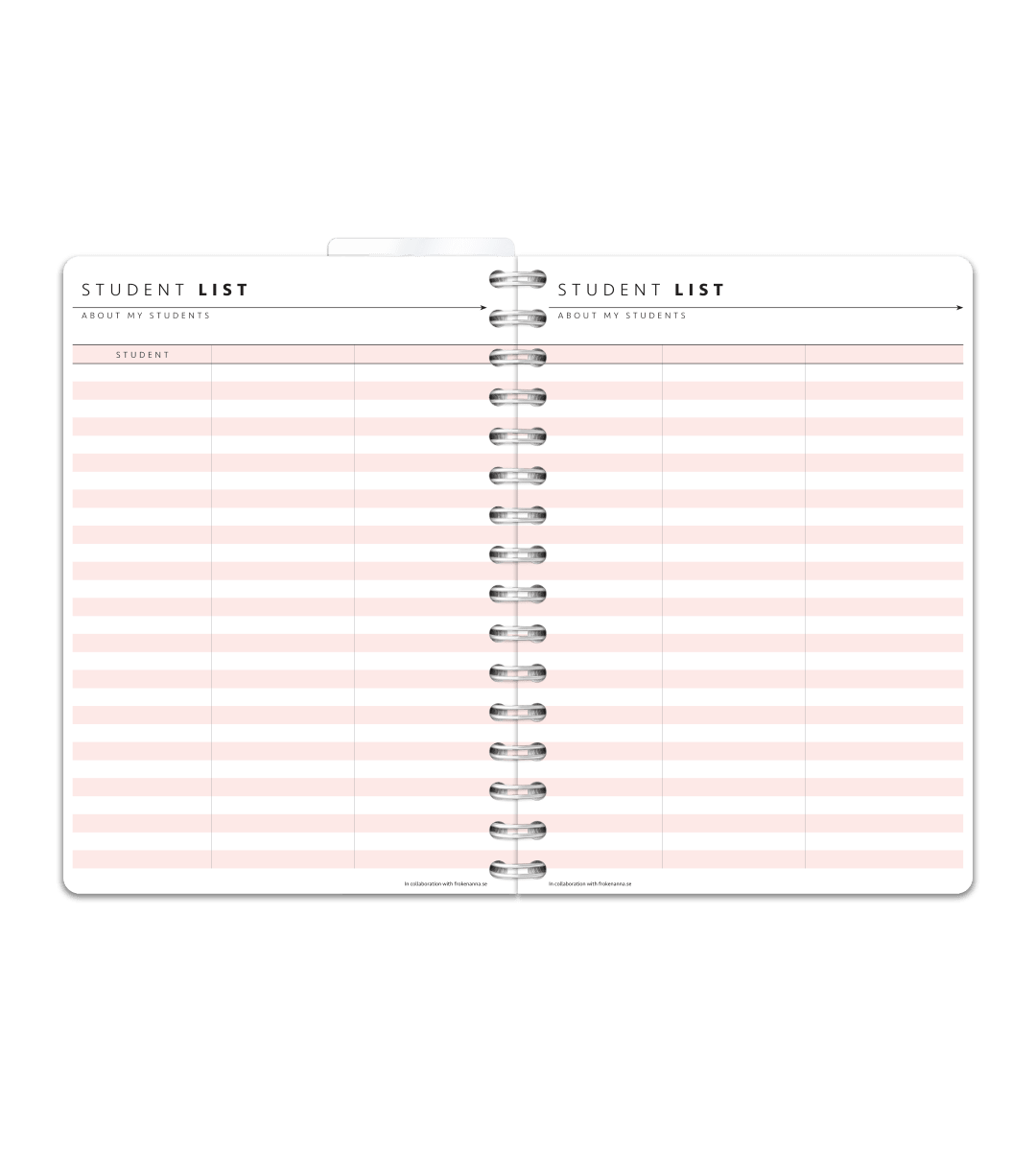 Spiralbindning A5 - Lärarkalender - Personal Planner