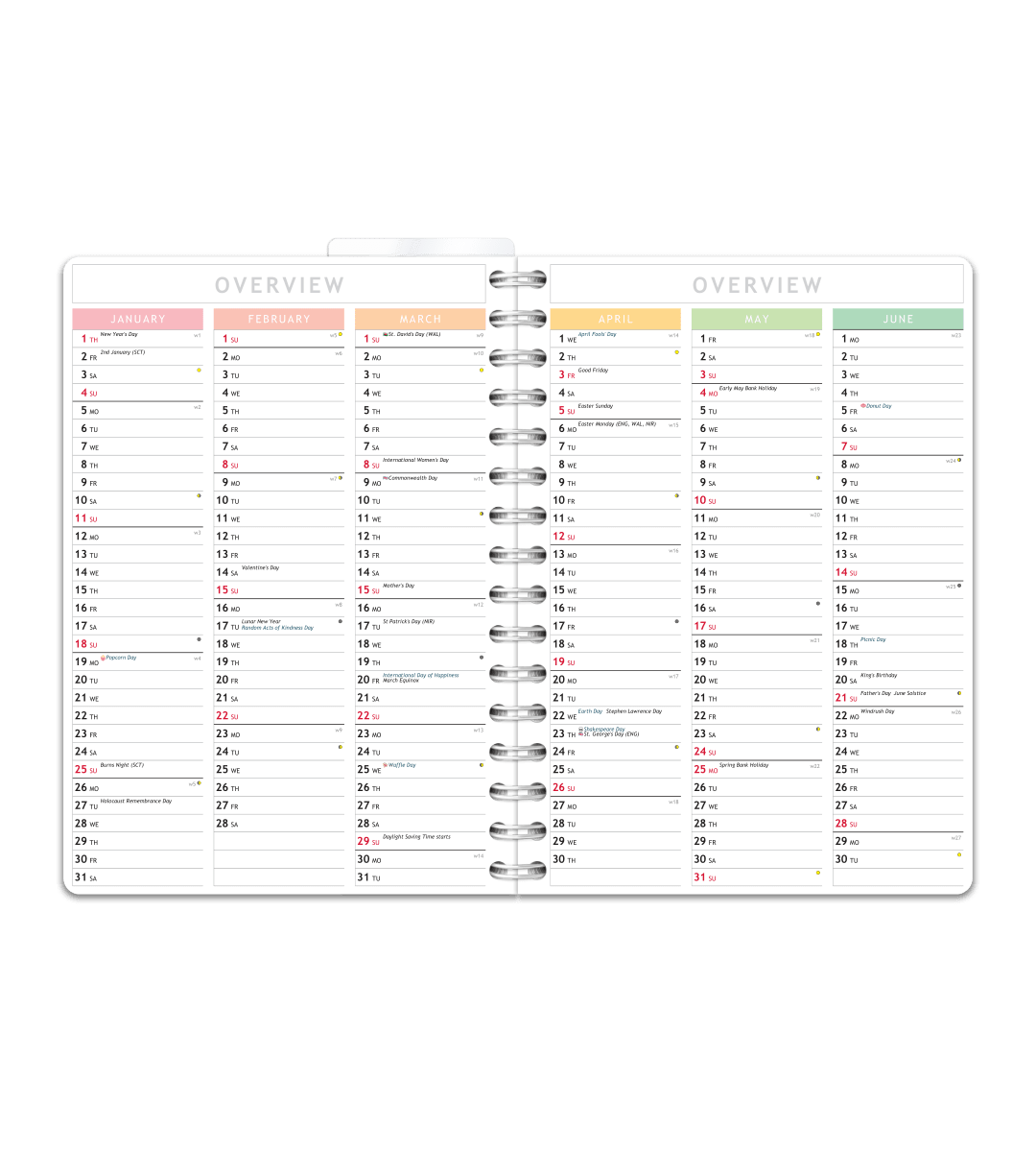 Spiralbindning A5 - Selfcare journal - Personal Planner