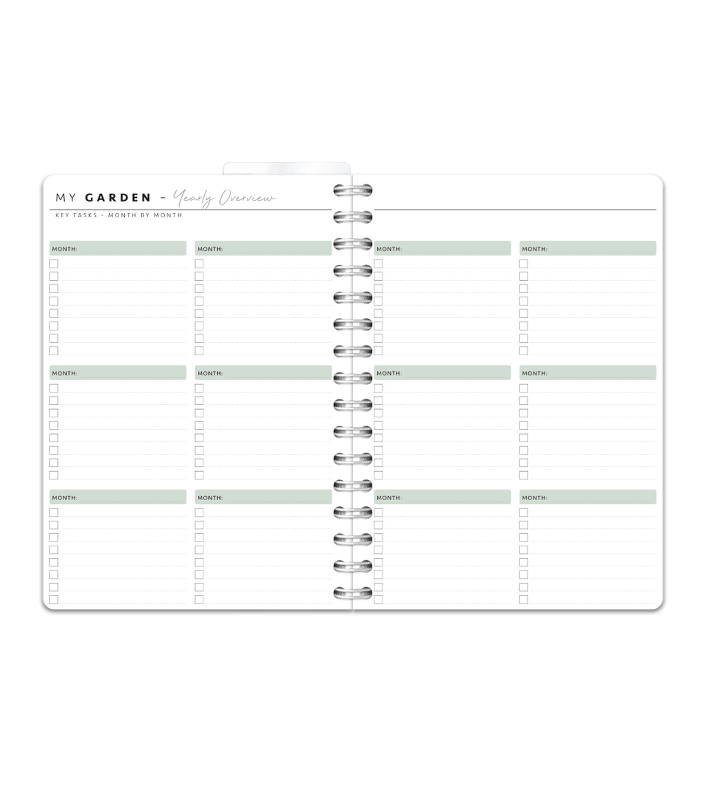 Spiralbindning A5 - Trädgårdsbok - Personal Planner