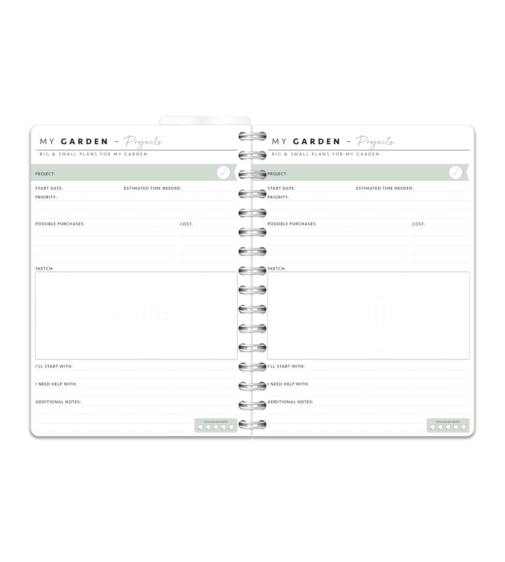 Spiralbindning A5 - Trädgårdsbok - Personal Planner