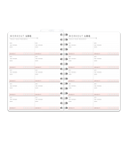 Spiralbindning A5 - Träningsdagbok - Personal Planner