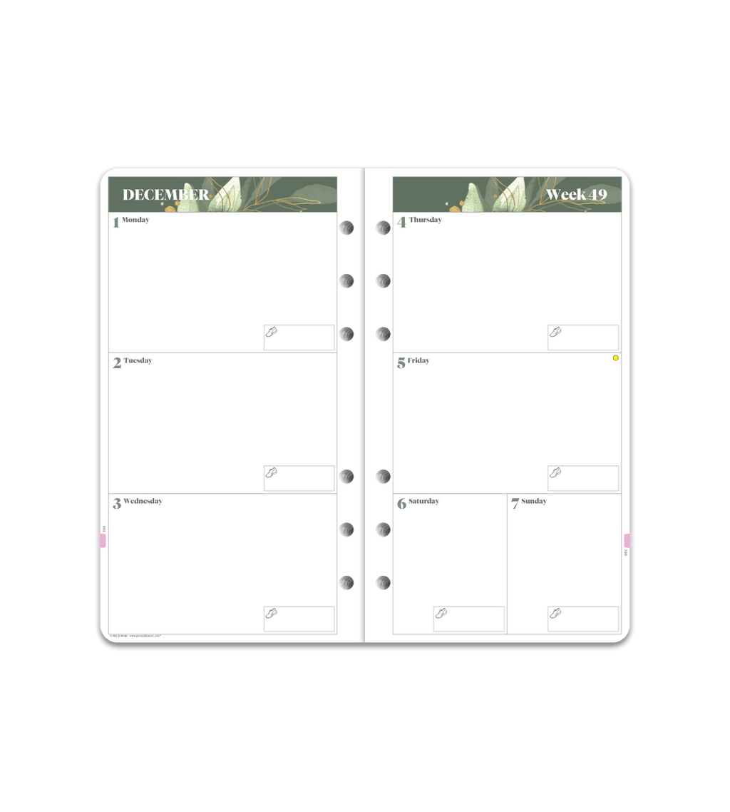 Systemkalender - Inlaga Personal - Personal Planner