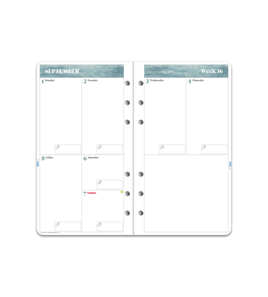 Systemkalender - Inlaga Personal - Personal Planner